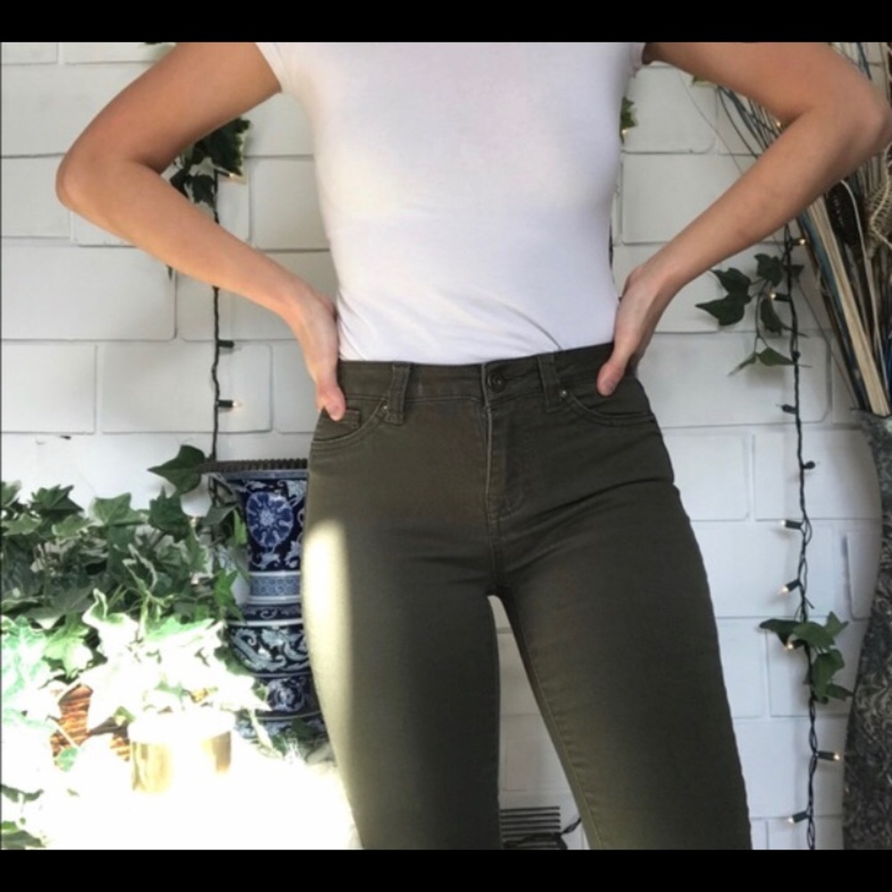 Blue Spice army green jeans